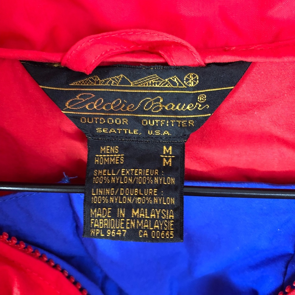 Eddie Bauer Red Pullover Rain Jacket - image 4
